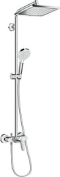 HANSGROHE Showerpipe Crometta E 240 mit Einhebelmischer – 240 mm Kopfbrause, chrom