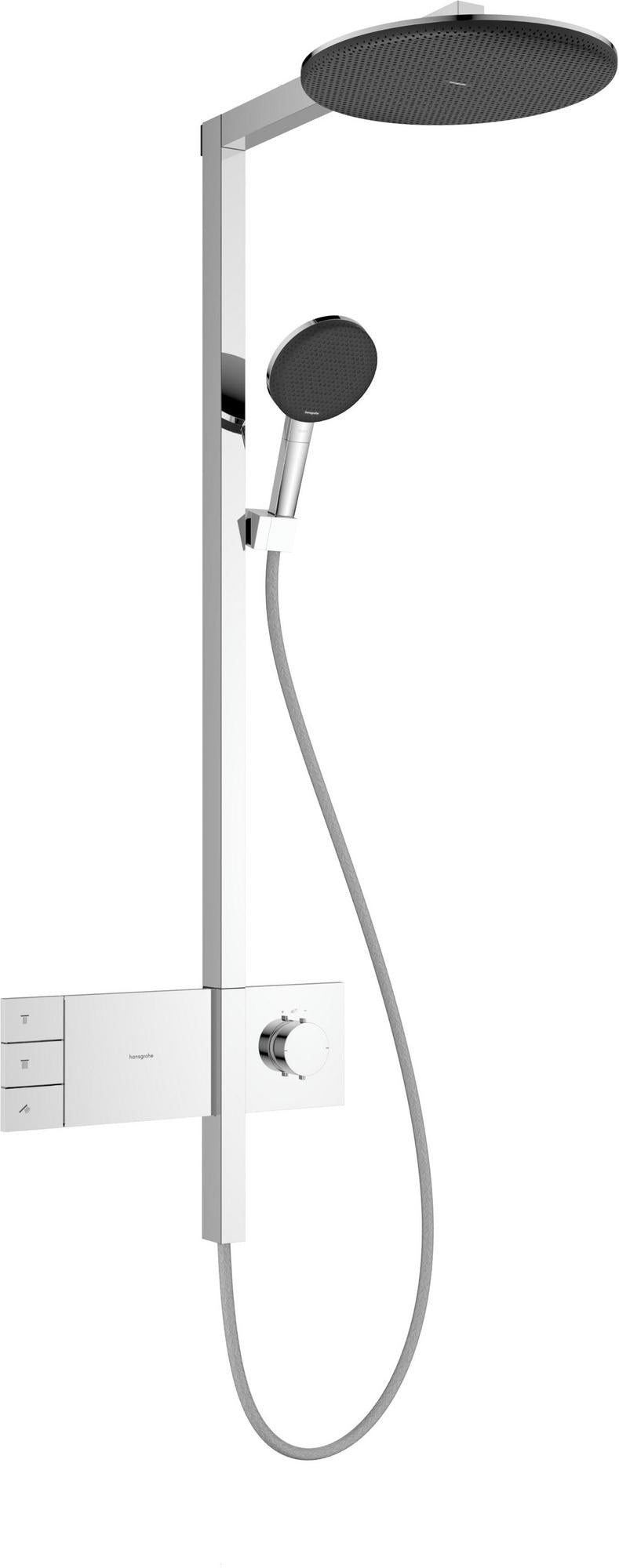 HANSGROHE Duschsystem Raindance Alive S 300 2jet EcoSmart mit Thermostat – Schwarz