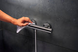 HANSGROHE Ecostat Fine Brausethermostat Aufputz Chrom – Temperatur- und Volumensteuerung