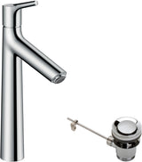 HANSGROHE Talis S Einhebel-Waschtischmischer 190 chrom mit Zugstangen-Ablaufgarnitur