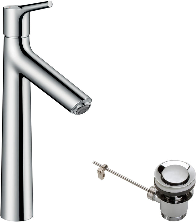 HANSGROHE Talis S Einhebel-Waschtischmischer 190 chrom mit Zugstangen-Ablaufgarnitur