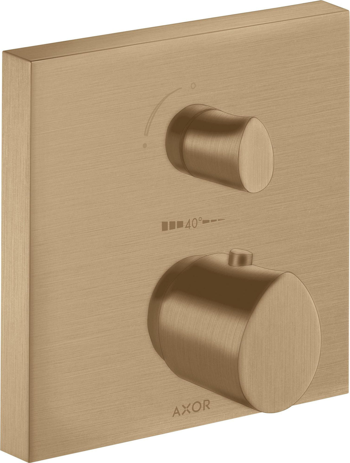 AXOR Starck Organic UP Thermostat mit Absperrventil – Chrom, 1 Verbraucher, quadratisch