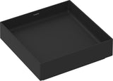 HANSGROHE Aufsatzwaschtisch Xuniva Evo E 400x400mm matt Schwarz ohne Hahnloch