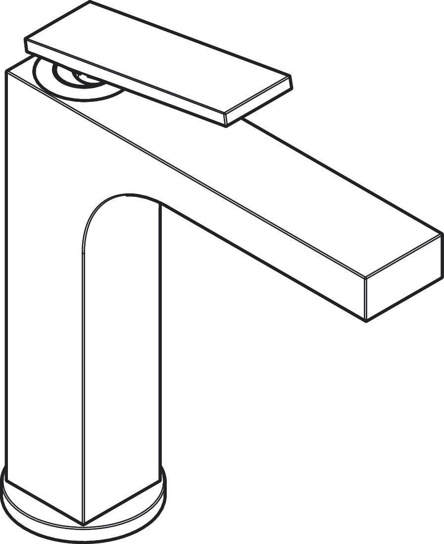 AXOR CITTERIO 160 Einhebel-Waschtischmischer von Hansgrohe – chrom, ohne Ablaufgarnitur