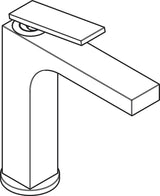 AXOR CITTERIO 160 Einhebel-Waschtischmischer von Hansgrohe – chrom, ohne Ablaufgarnitur
