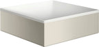 Edelstahl / stainless steel optic / Becken mittig, Designrahmen stainless steel optic