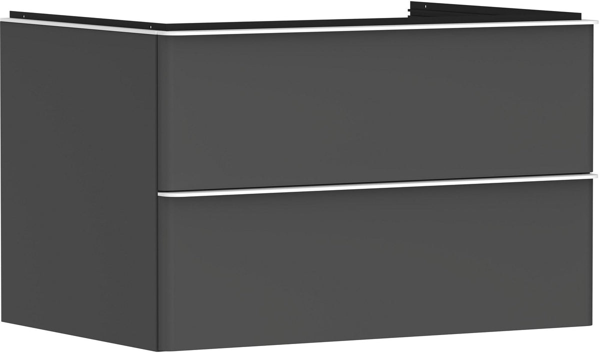 HANSGROHE Waschtischunterschrank Xelu Q 780 mm weiß hochglanz mit SoftClose und Inneneinteilung