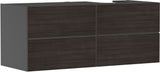HANSGROHE Xevolos E Waschtischunterschrank 1370 mm mattweiß Eiche dunkel grifflos