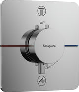 HANSGROHE ShowerSelect Comfort Q Thermostat UP Chrom – 2 Verbraucher, Select-Tasten, Mengensteuerung