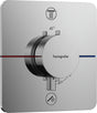HANSGROHE ShowerSelect Comfort Q Thermostat Fertigmontageset UP Chrom – 2 Verbraucher, Select-Tasten