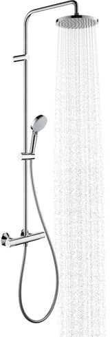 HANSGROHE Showerpipe VERNIS Blend 200 1jet mit Brausethermostat EcoSmart – Chrom