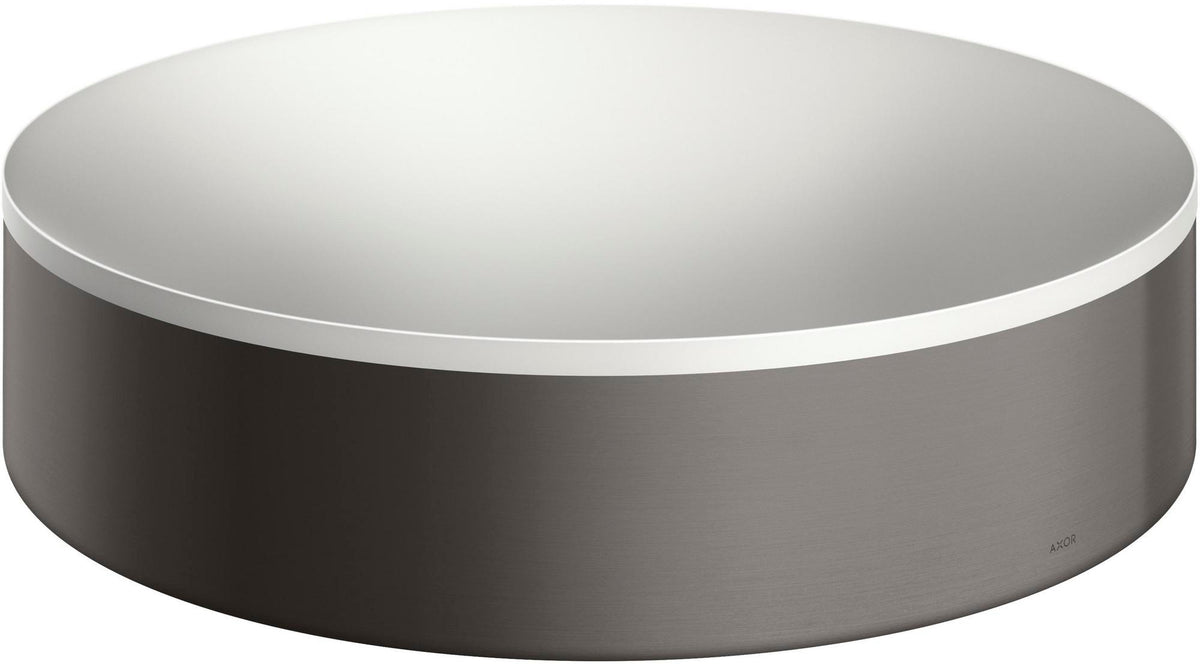 AXOR Suite Aufsatzwaschtisch rund 400 mm SolidSurface mit chrom Designrahmen
