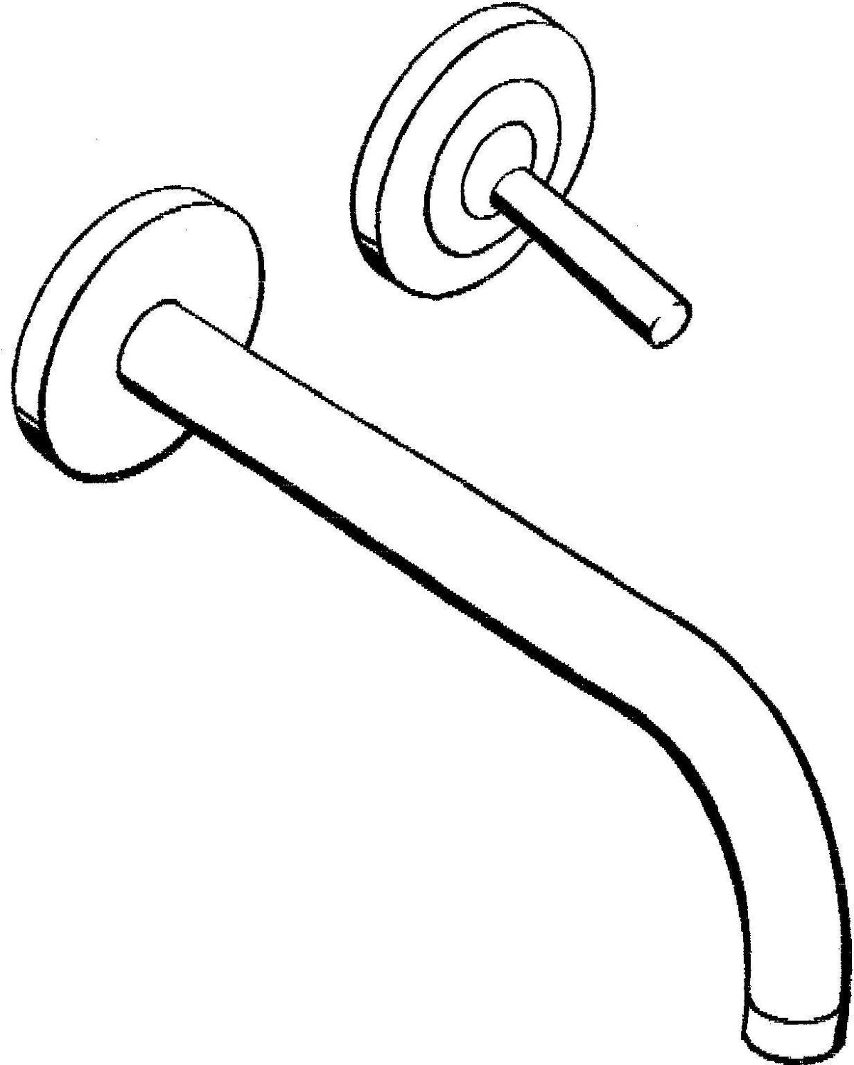 AXOR UNO² Waschtischmischer Unterputz 225 mm mit Rosetten, Chrom – Hansgrohe