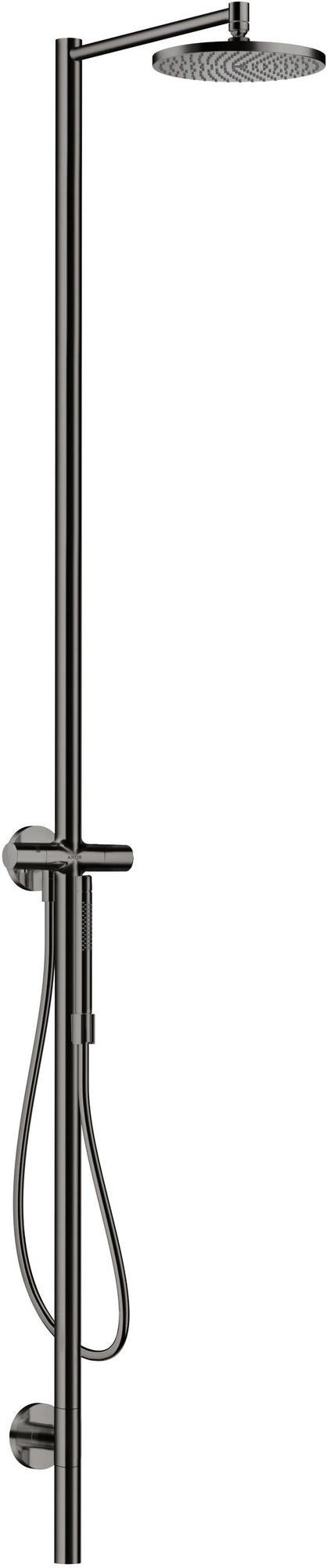AXOR STARCK Duschsäule mit Kopfbrause 240, 1 Jet, polished gold optic – PowderRain