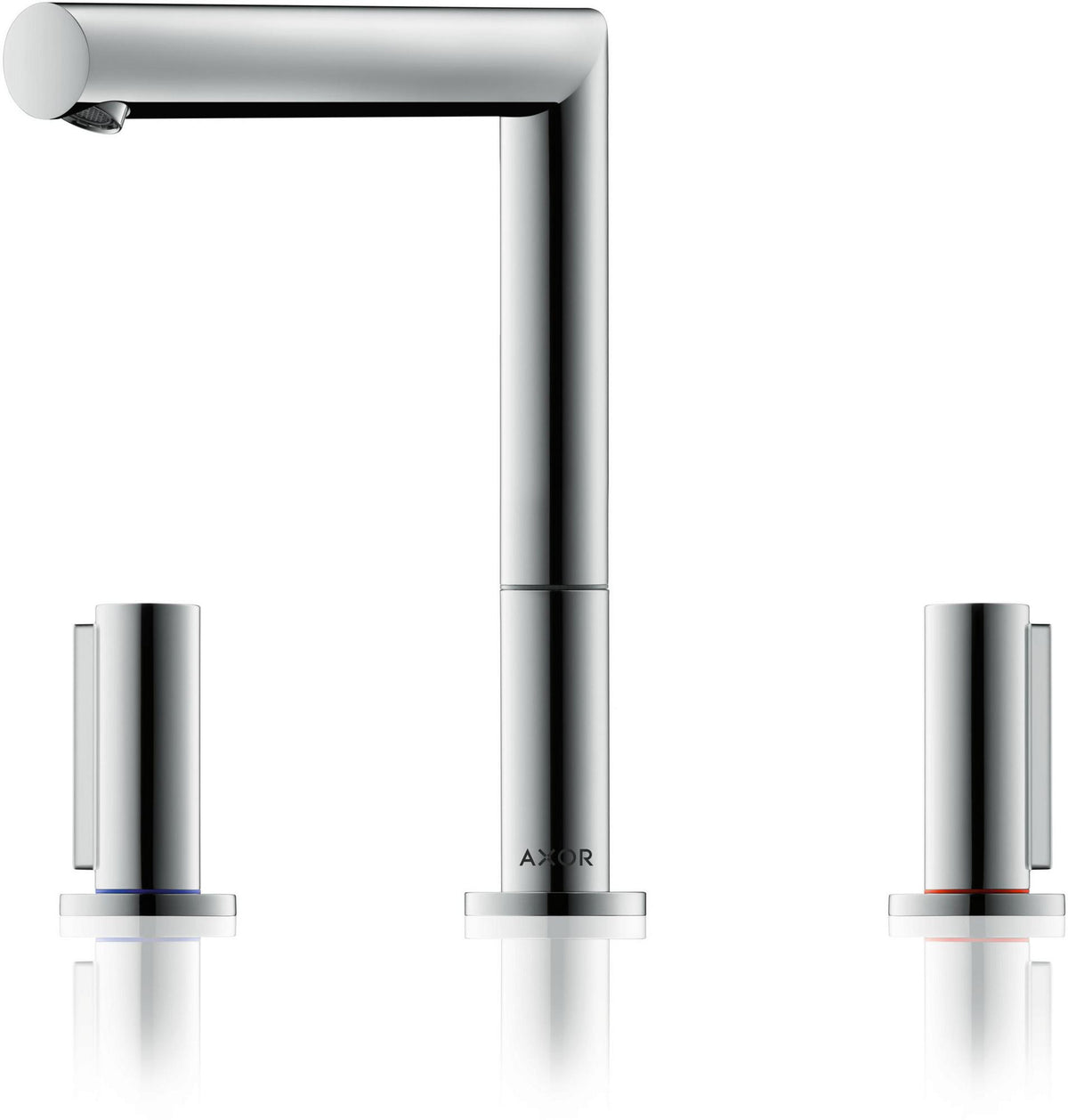 AXOR Uno 200 3-Loch-Waschtischarmatur von Hansgrohe – Chrom, ComfortZone 200, Zerogriffe
