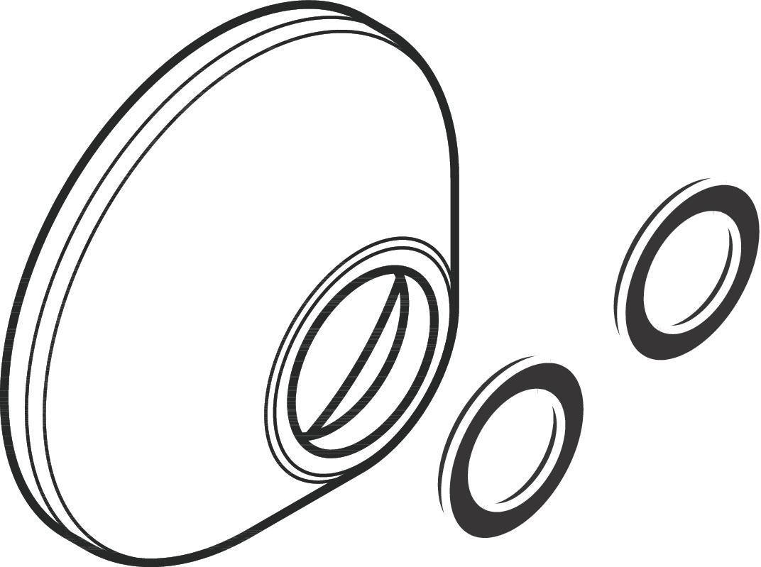 AXOR Montreux Rosette für Wannenarmatur/Brause AP – Ø 65 mm, Chrom
