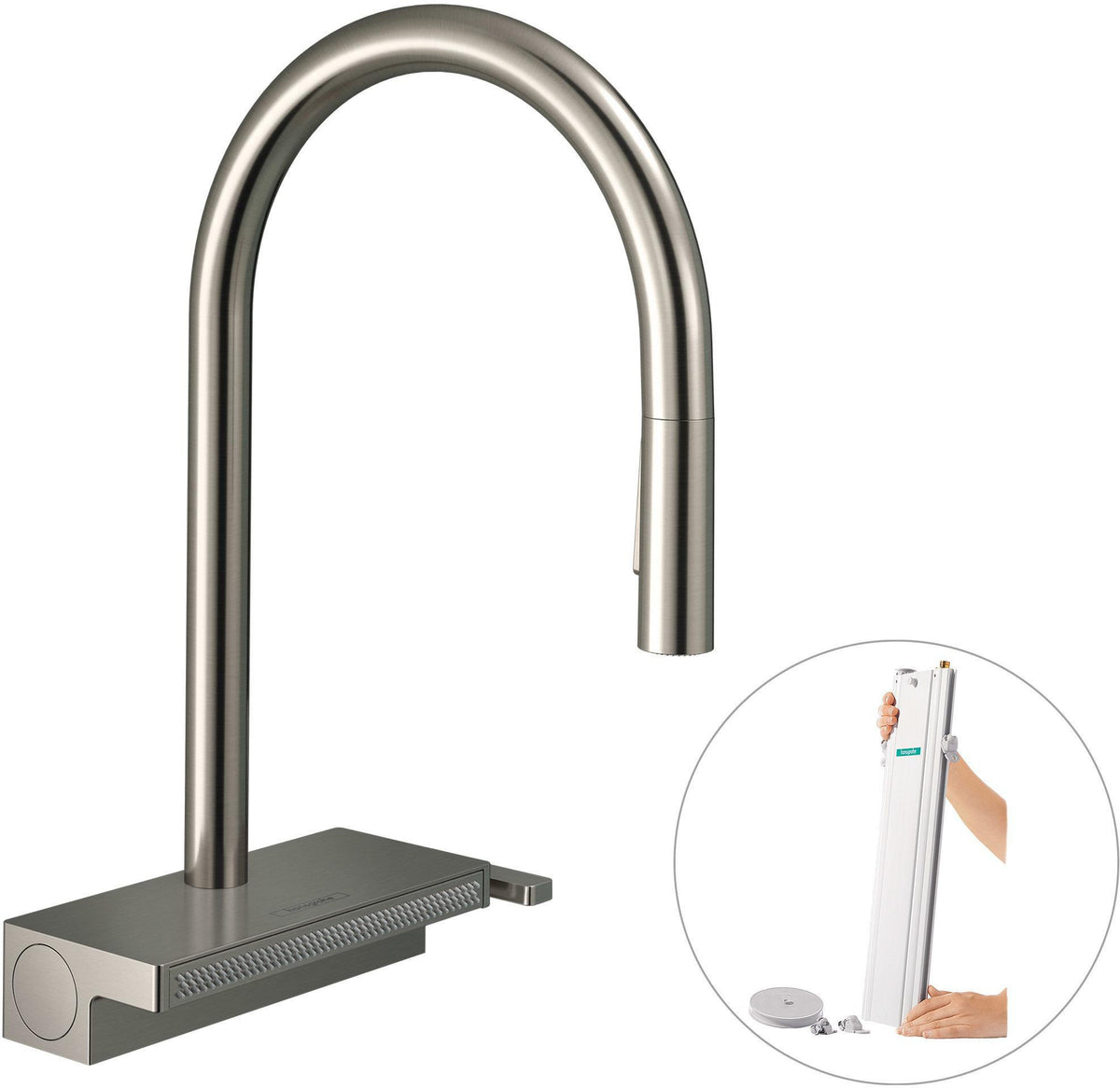 HANSGROHE Aquno Select M81 Spültischmischer 170 mit Ausziehbrause 3jet sBox chrom