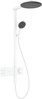 HANSGROHE Raindance Alive S 300 2jet Duschsystem mit Thermostat – Schwarz, 300 mm Kopfbrause