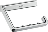 AXOR Universal Papierrollenhalter in Chrom – Wandmontage, verdeckte Befestigung, Softsquare Design