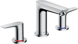 HANSGROHE Talis E 3-Loch-Waschtischarmatur Chrom mit Zugstangen-Ablaufgarnitur DN15