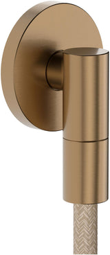 Hansgrohe FixFit Fine S Wandanschluss mit Rückflussverhinderer, 1/2 Zoll, schwarz