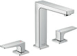 HANSGROHE Metropol 3-Loch-Waschtischarmatur mit Push-Open Ablaufgarnitur, Chrom, ComfortZone 160