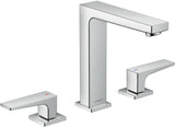 HANSGROHE Metropol 3-Loch-Waschtischarmatur mit Push-Open Ablaufgarnitur, Chrom, ComfortZone 160