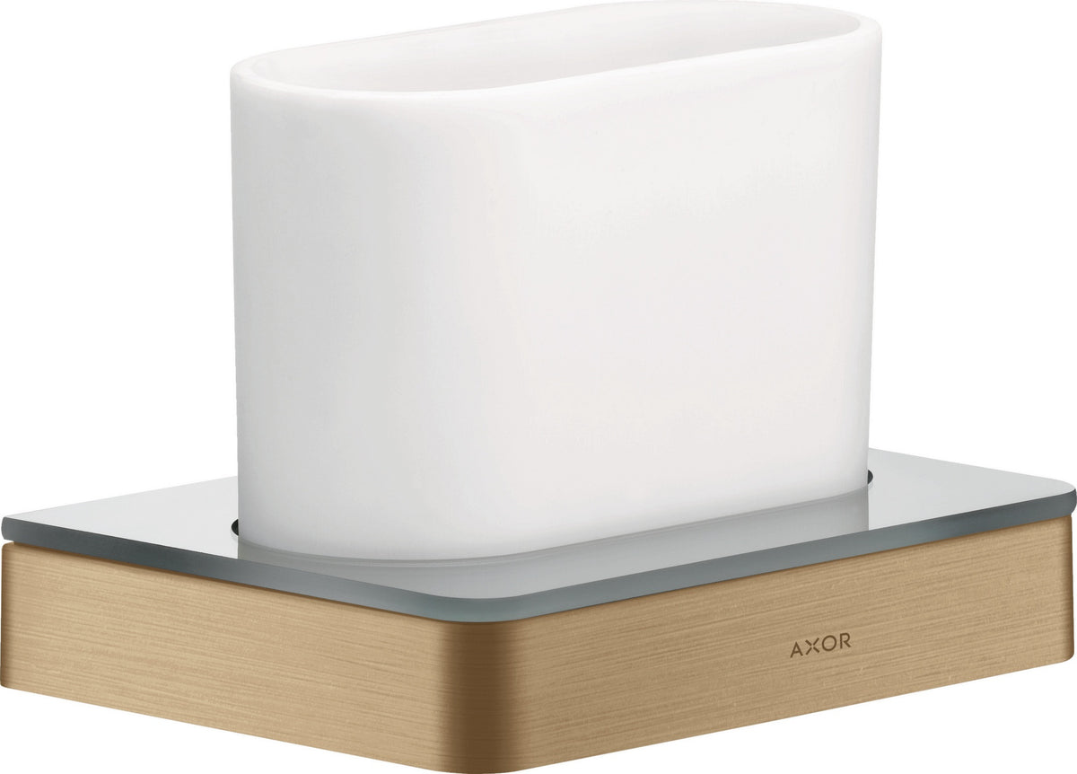 AXOR Universal Softsquare Zahnputzbecher Wandmontage Chrom von Hansgrohe