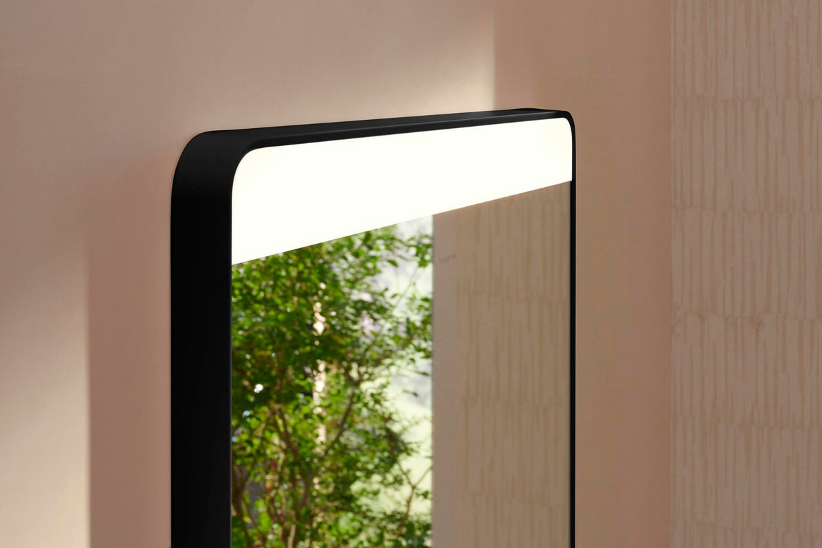 Hansgrohe Xarita Lite Q Spiegel 360 mm mit horizontaler LED-Beleuchtung, mattschwarz