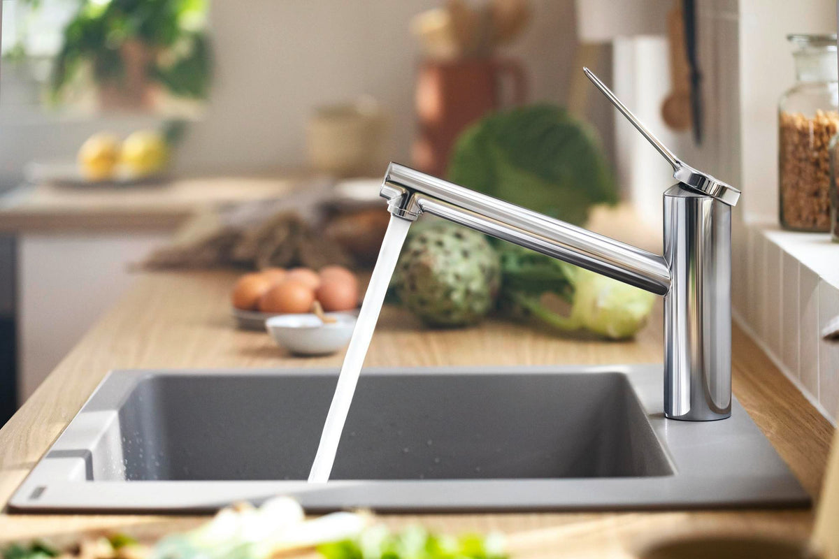 HANSGROHE Einbauspüle S51 450 SilicaTec graphitschwarz 1 Becken 60 cm Unterschrank
