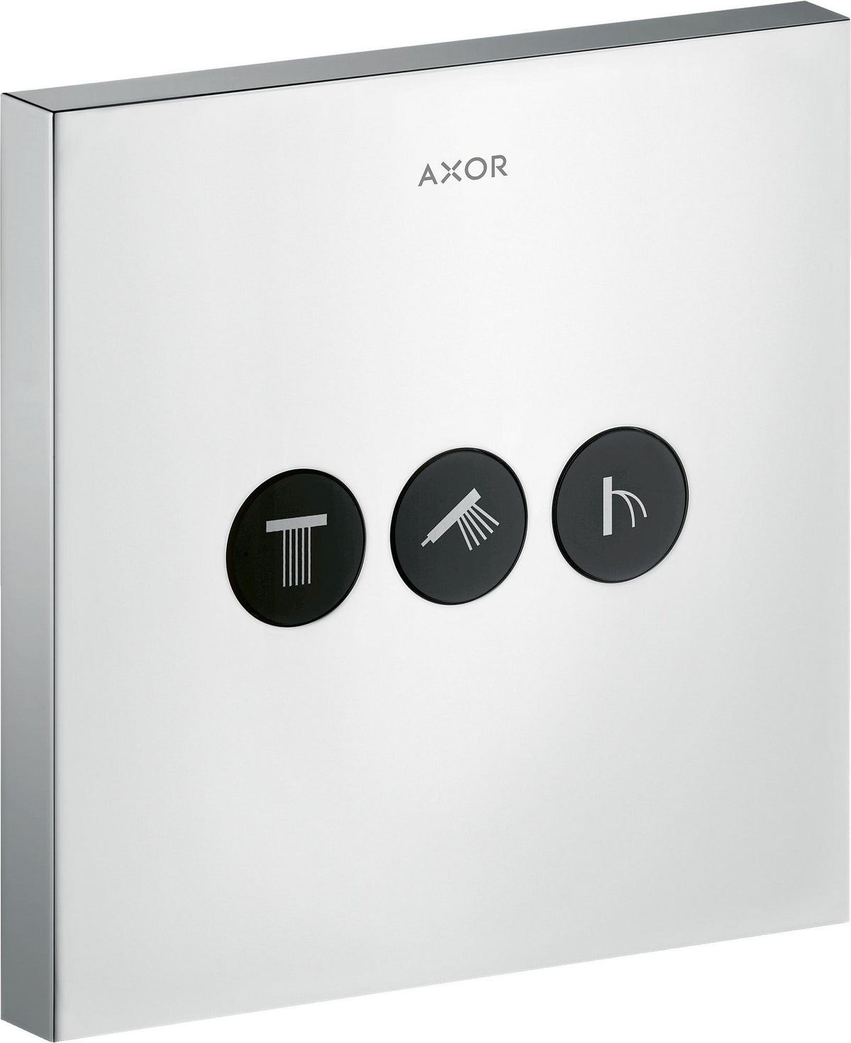 AXOR ShowerSelect Square UP Ventil für 3 Verbraucher – chrom, Select-Button, eckig