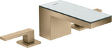AXOR MYEDITION 3-Loch-Waschtischmischer 70 ohne Platte in polished gold optic – PowderRain