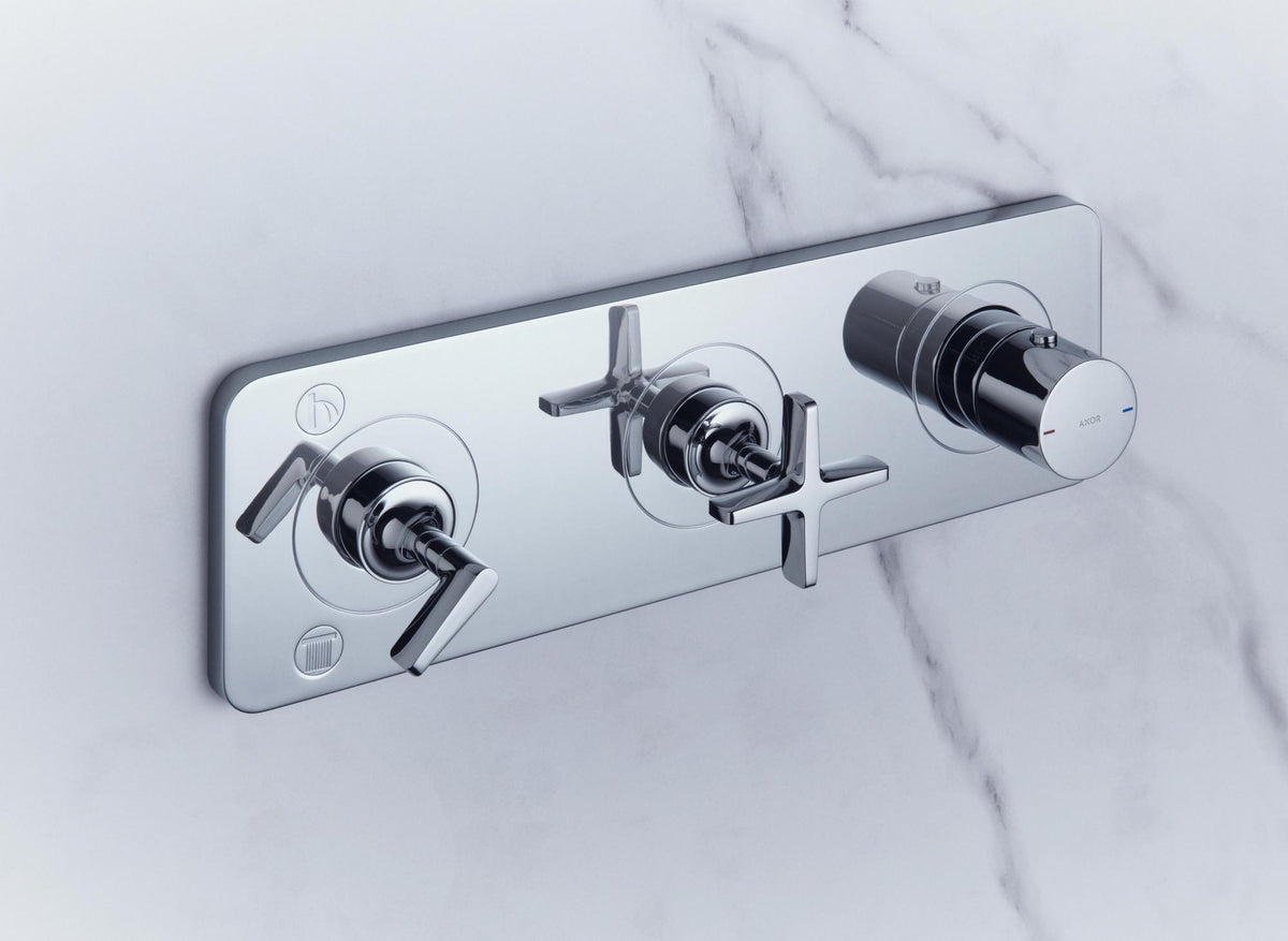AXOR Citterio E Thermostatmodul DN20 für 2 Verbraucher – Chrom, 380x120 mm