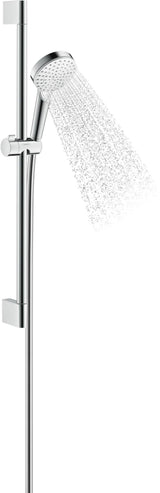 HANSGROHE Crometta Brauseset 1Jet mit Unica Croma Stange 650 mm EcoSmart weiß/chrom