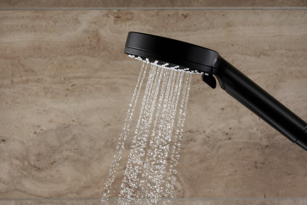 HANSGROHE Showerpipe Vernis Blend 240 mattschwarz mit Wannenthermostat