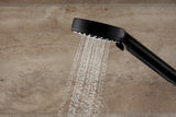 HANSGROHE Showerpipe Vernis Blend 240 mit Thermostat mattschwarz – Duschsystem mit Kopf- und Handbrause