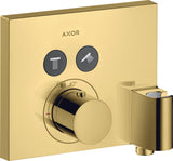 AXOR ShowerSelect Square Thermostat für 2 Verbraucher mit Brausehalter in Chrom