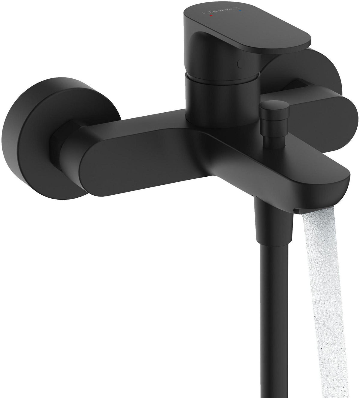 HANSGROHE Rebris S Einhebel-Wannenmischer Aufputz Chrom – Wandmontage, 2 Verbraucher, Temperaturbegrenzung