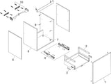 HANSGROHE Xilesa E Waschtischunterschrank 580 mm mit 1 Schubkasten und SoftClose
