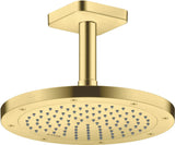 AXOR Kopfbrause 245 1 Jet EcoSmart Chrom – Rain-Duschkopf für Wand- und Deckenmontage