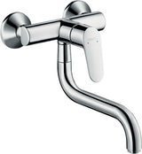 HANSGROHE Focus M41 Spültisch-Einhandmischer Wandmontage DN15 Chrom 180° schwenkbar