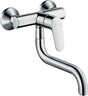 HANSGROHE Focus M41 Spültisch-Einhandmischer Wandmontage DN15 Chrom 180° schwenkbar