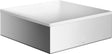 AXOR Suite Aufsatzwaschtisch 285x285mm SolidSurface mit chrom Designrahmen, ohne Hahnloch & Überlauf