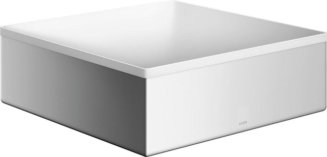 AXOR Suite Aufsatzwaschtisch 285x285mm SolidSurface mit chrom Designrahmen, ohne Hahnloch & Überlauf