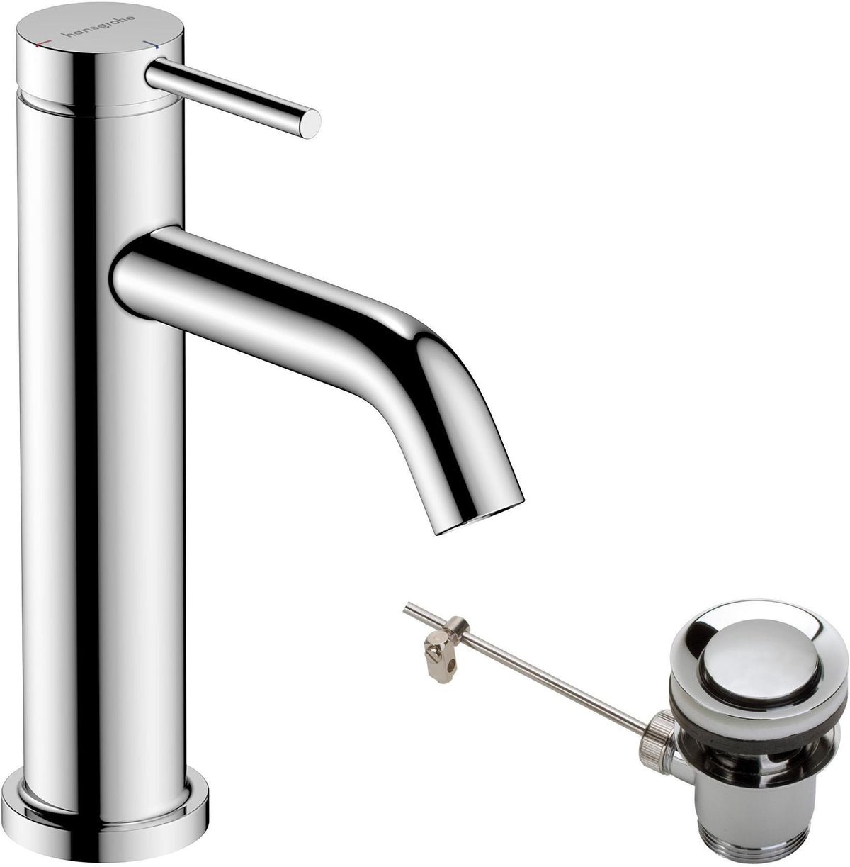Hansgrohe Tecturis S Einhebel-Waschtischmischer ComfortZone 110 CoolStart Chrom mit Zugstange
