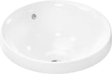 HANSGROHE Xuniva S Einbauwaschtisch 400x400mm weiß ohne Hahnloch mit Überlauf