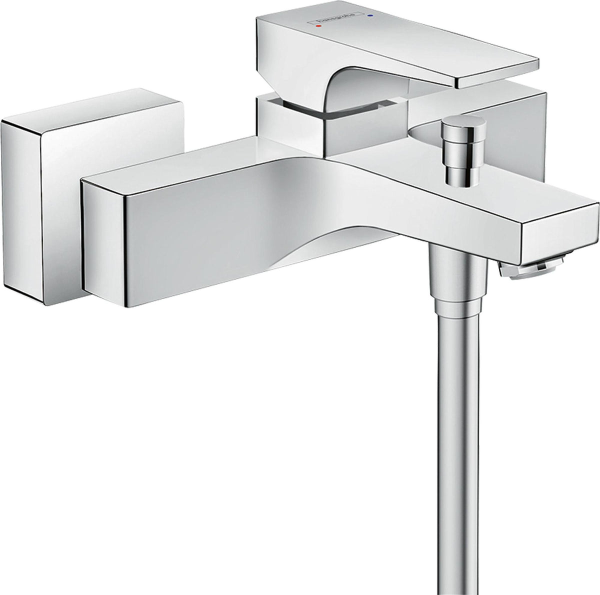 HANSGROHE Metropol Einhebel-Wannenmischer DN15, Wandmontage, Chrom – mit Temperaturbegrenzung