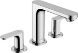 HANSGROHE Rebris S 3-Loch Waschtischarmatur mit Zugstangen-Ablaufgarnitur, chrom, 110 ComfortZone