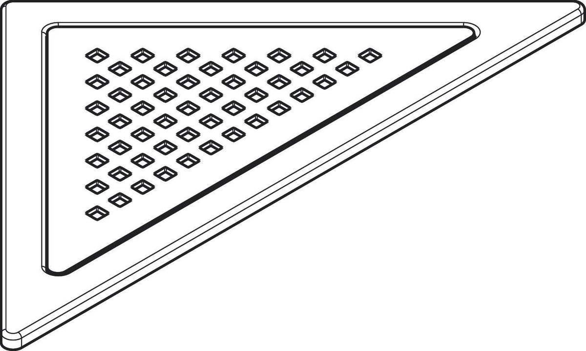 hansgrohe RainDrain Corner Komplettset Punktablauf 240/240, Edelstahl gebürstet – rahmenloses Design, DN40, höhenverstellbar