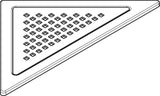 hansgrohe RainDrain Corner Komplettset Punktablauf 240/240, Edelstahl gebürstet – rahmenloses Design, DN40, höhenverstellbar